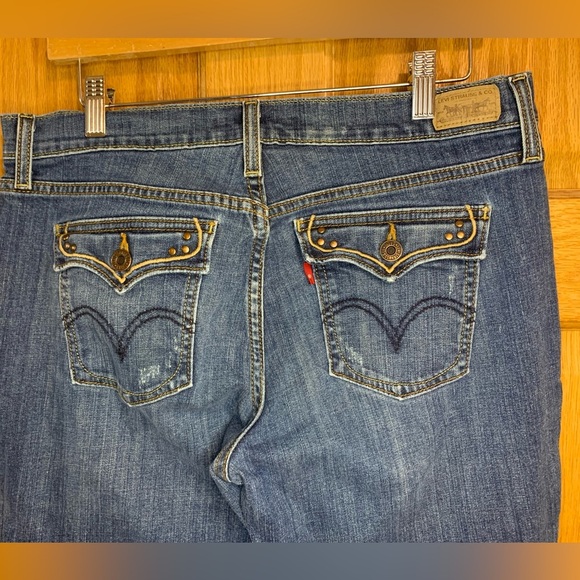 Levi's 515 Women's Bootcut Jeans Blue Women’s Size 10 S/C - Button Back Pockets - Picture 5 of 7